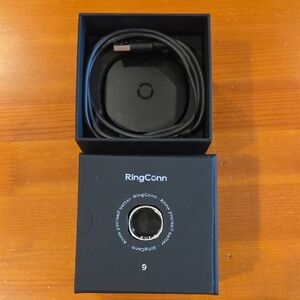 RingConn Gen 1 Moonlit Silver Smart Ring with Charger 9